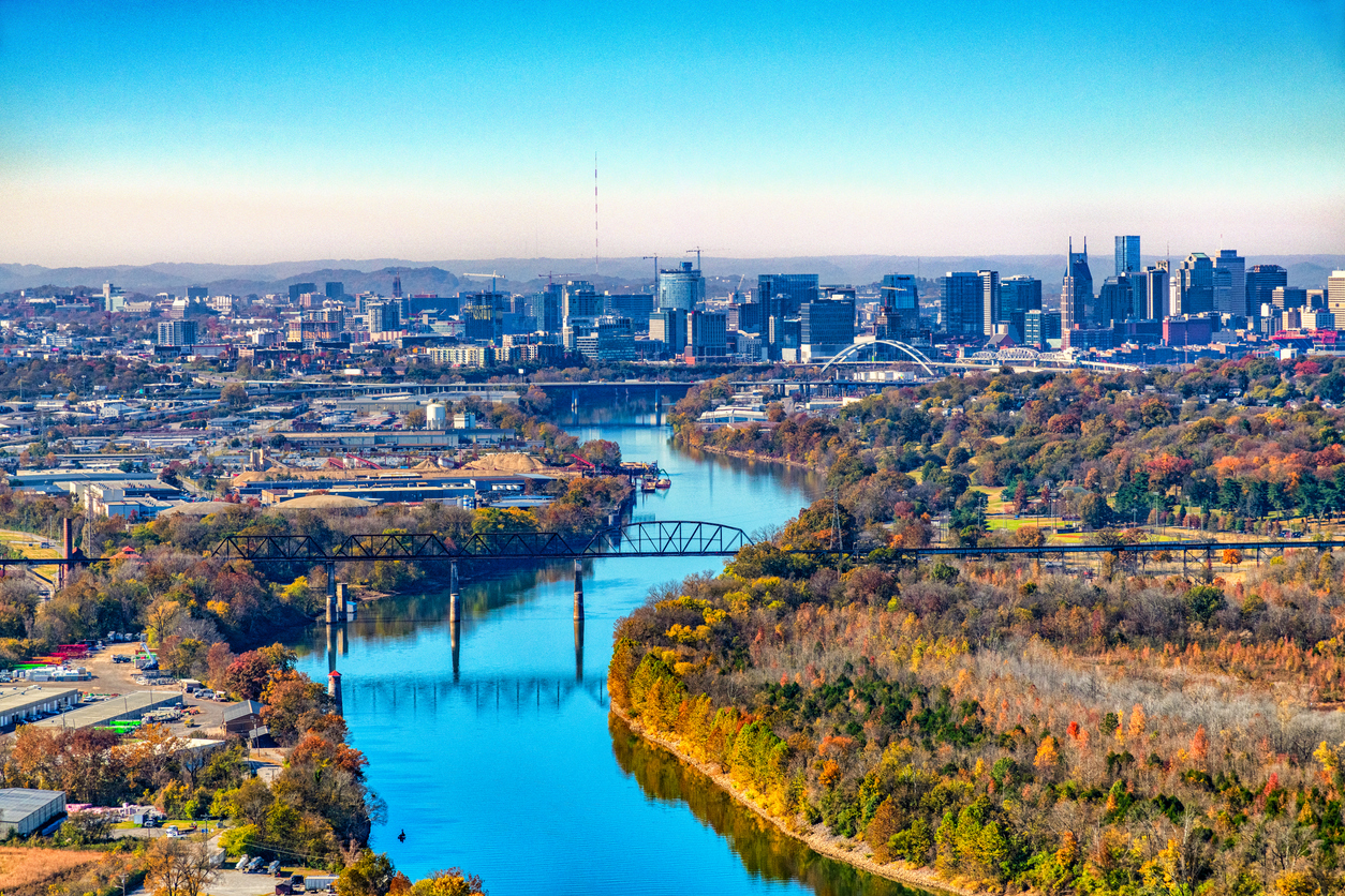 Distant Skyline of Nashville